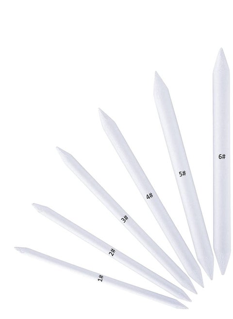 6 PCS Blending Stumps and Tortillions, Sketch Drawing Tools, Paper Art Blenders for Student Sketch Drawing