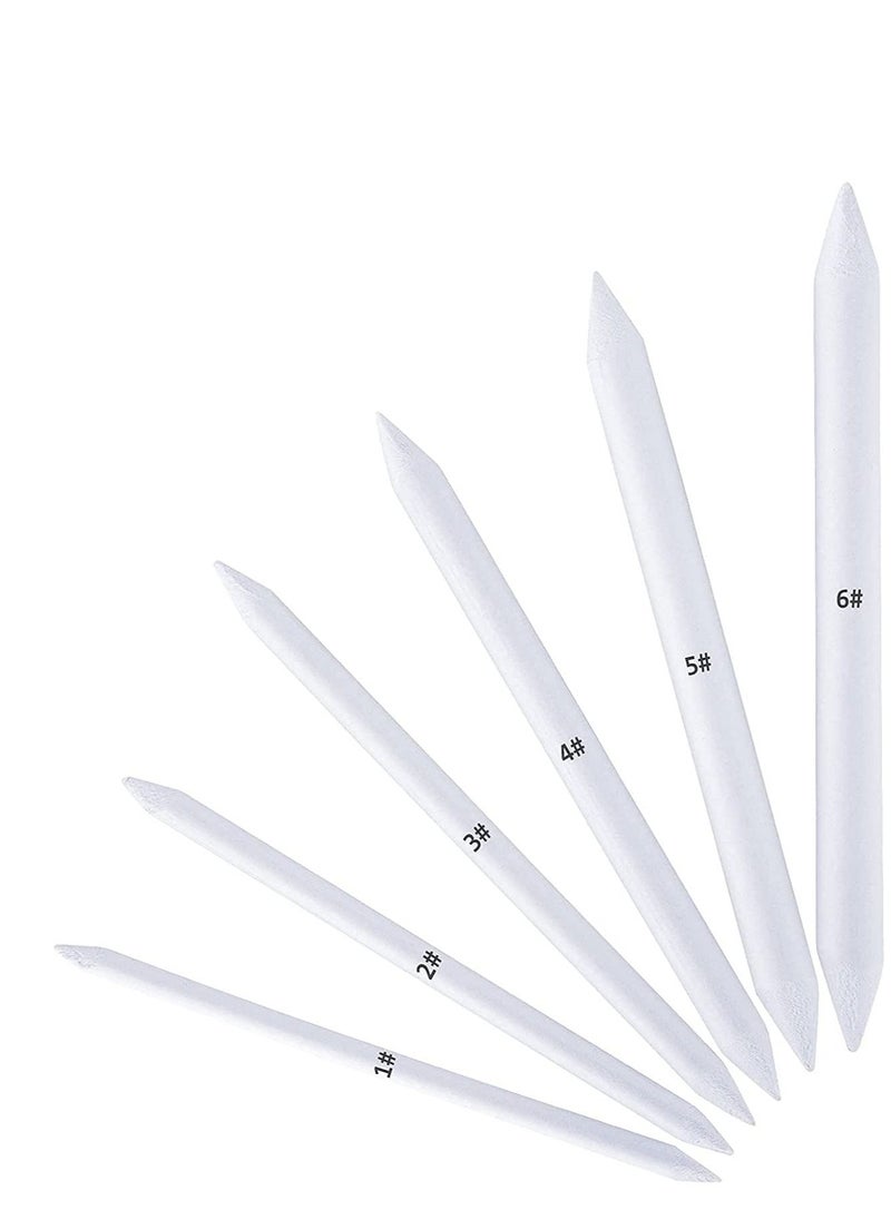 6 PCS Blending Stumps and Tortillions, Sketch Drawing Tools, Paper Art Blenders for Student Sketch Drawing