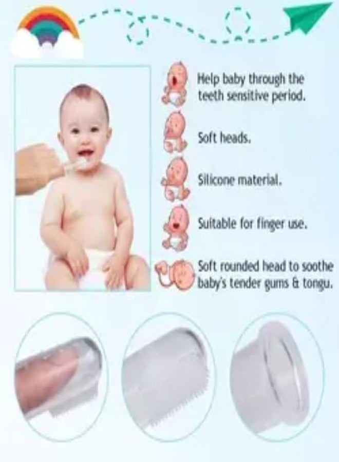 KALRA MAGIC® Baby Complete Feeding, Teething & Hygiene Combo Set – Spoon Feeder Bottle, Fruit Feeder, Teether, Finger Brush, U-Shape Brush, Bibs & More | Safe Care Kit for Newborns, Infants & Toddlers (Multiple Variants) (BABY-CARE-COMPLETE-6IN1-007) - Image 5