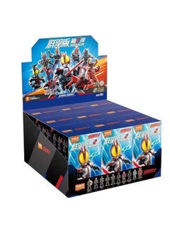 Bruco Ultraman Building Blocks Blind Box Group Star 10 Bullet Shining 7 Bullet Doll Joint Movable Assembled Boy-Color:Kamen Rider Stars 2 Bombs [square]