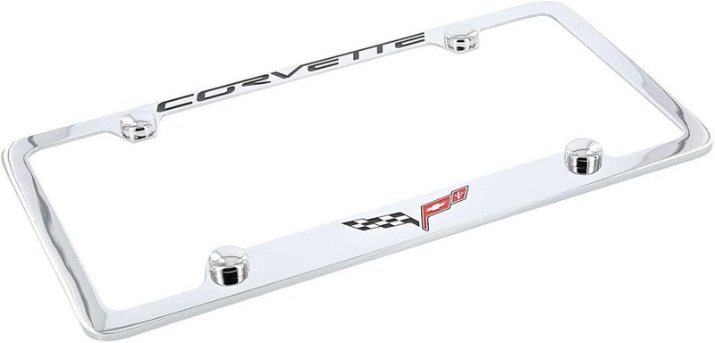Chevrolet Corvette C6 Chrome License Plate Frame - Image 5