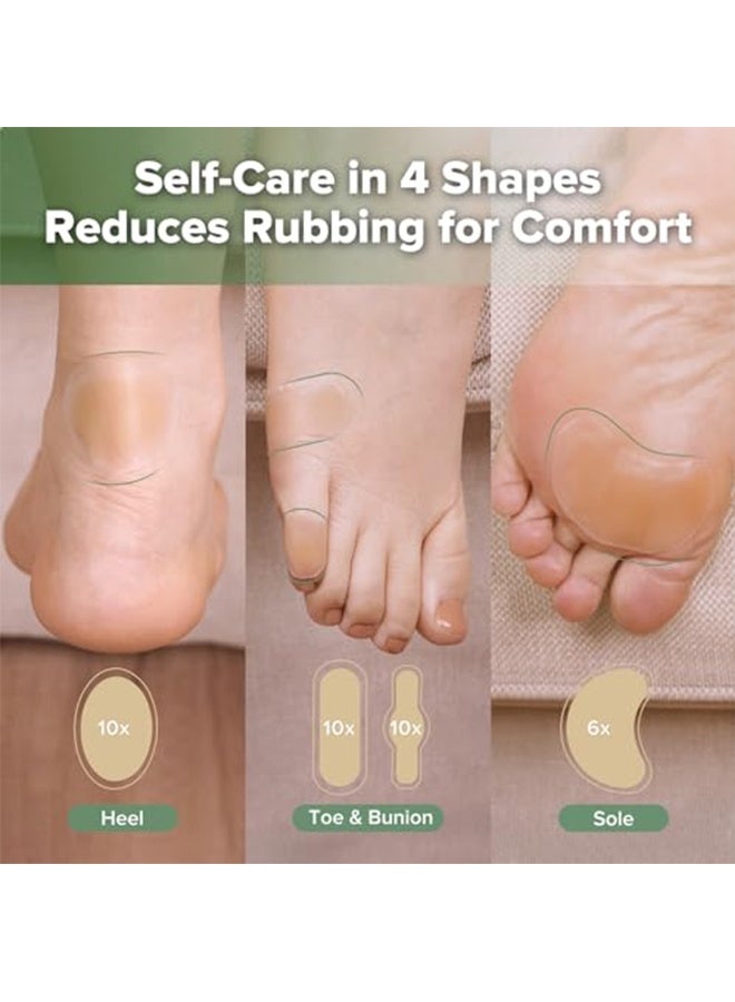 كوانتوم 40 قطعة من ضمادات الهيدروكولويد، وسائد جل مانعة لتسرب الماء لعلاج البثور، ضمادات جل مقاومة للماء لعلاج البثور في الكعب وأصابع القدم - Image 4