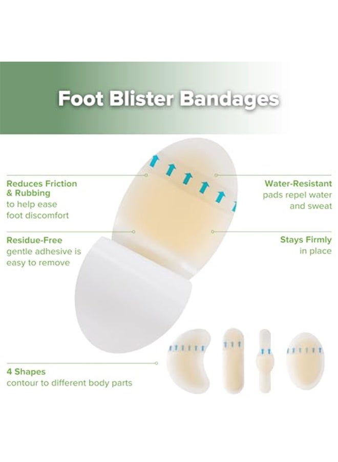 كوانتوم 40 قطعة من ضمادات الهيدروكولويد، وسائد جل مانعة لتسرب الماء لعلاج البثور، ضمادات جل مقاومة للماء لعلاج البثور في الكعب وأصابع القدم - Image 3