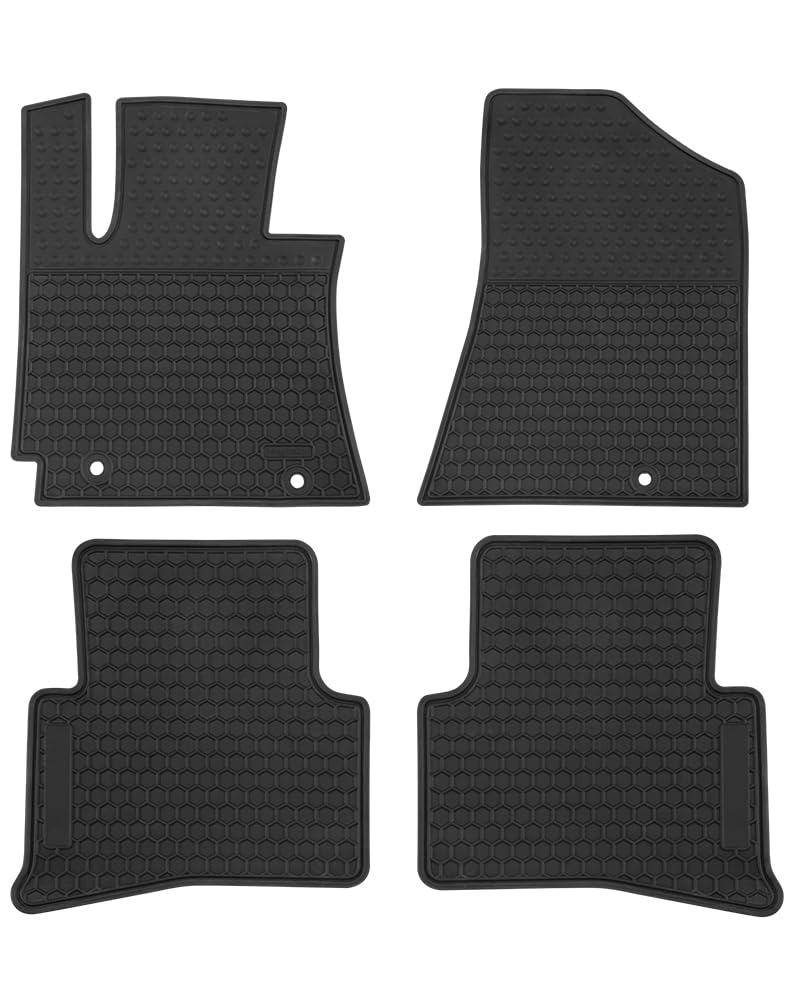Megiteller Car Floor Mats Custom Fit for Hyundai Tucson 2021 2020 2019 2018 2017 2016 Odorless Washable Heavy Duty Rubber All Weather Floor Liners Set Black