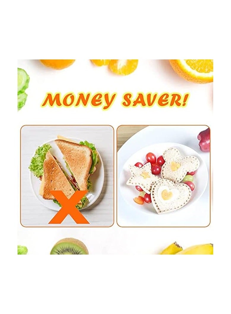 Green Tiger 21 Pcs Sandwich Cookie Cutters Set, Dinosaur,Heart,Star,Mickey Sandwich Knife Cookie Knife Vegetable Cutter Food Grade Cookie Mould - Image 2