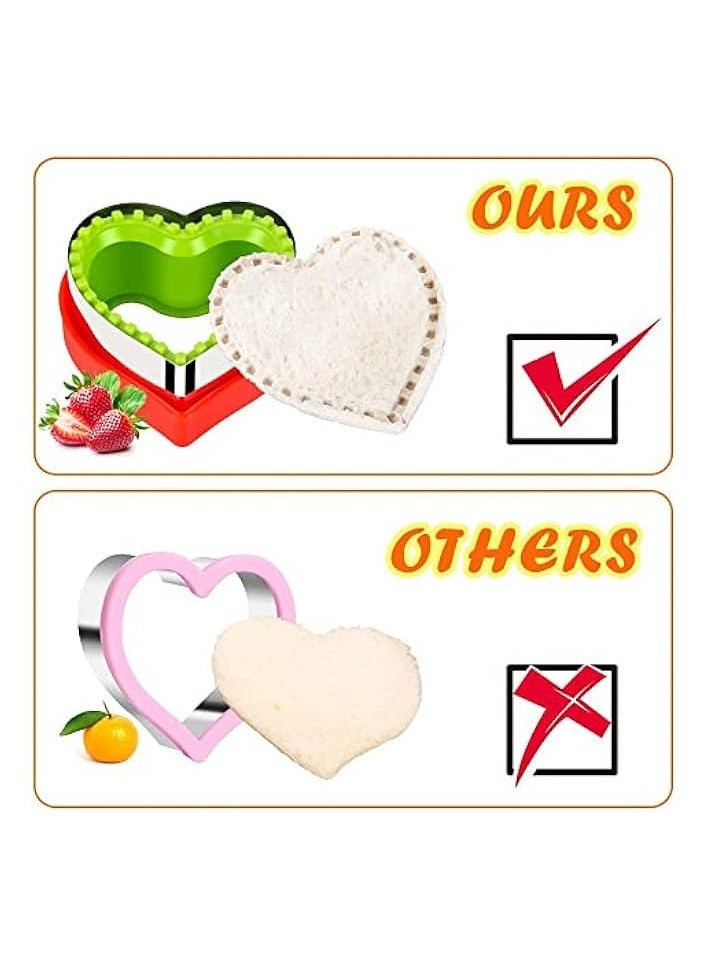 Green Tiger 21 Pcs Sandwich Cookie Cutters Set, Dinosaur,Heart,Star,Mickey Sandwich Knife Cookie Knife Vegetable Cutter Food Grade Cookie Mould - Image 3