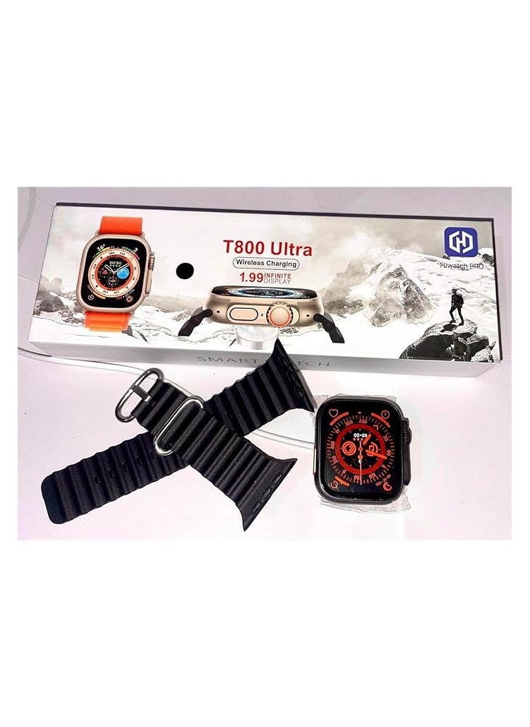 Generic T800 Ultra Smart Watch for Men & Women - Fitness Activity, Heart Rate, Step Counter & Trackers - Waterproof 1.99 infinite Display, Bluetooth with Android & iOS Compatible  - Image 1