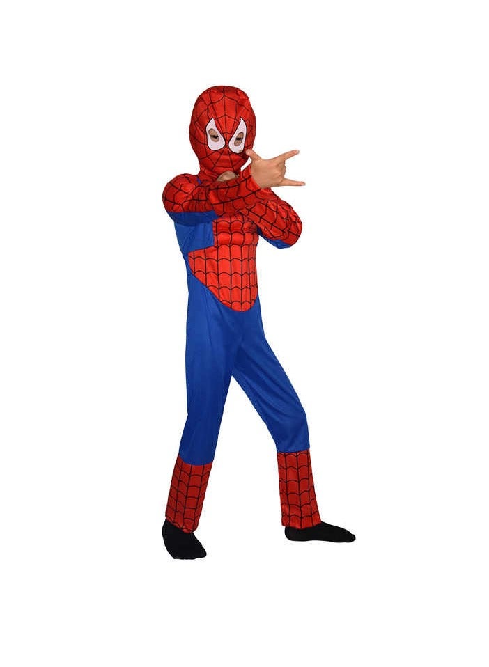 3D Muscular Spider-Man costume for kids - great costume for 6-7 years old