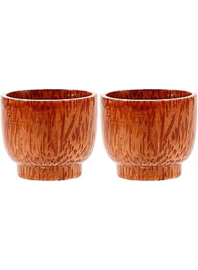 Japanese Style Small Wooden Wine Mug Beverage Cup Coconut Tea Drinking Mug For Outdoor Travel Office - Image 1