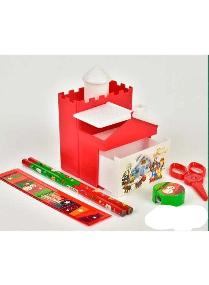 مقلمة بيت كبيرة مع درج ومسطرة ومقص - Image 2