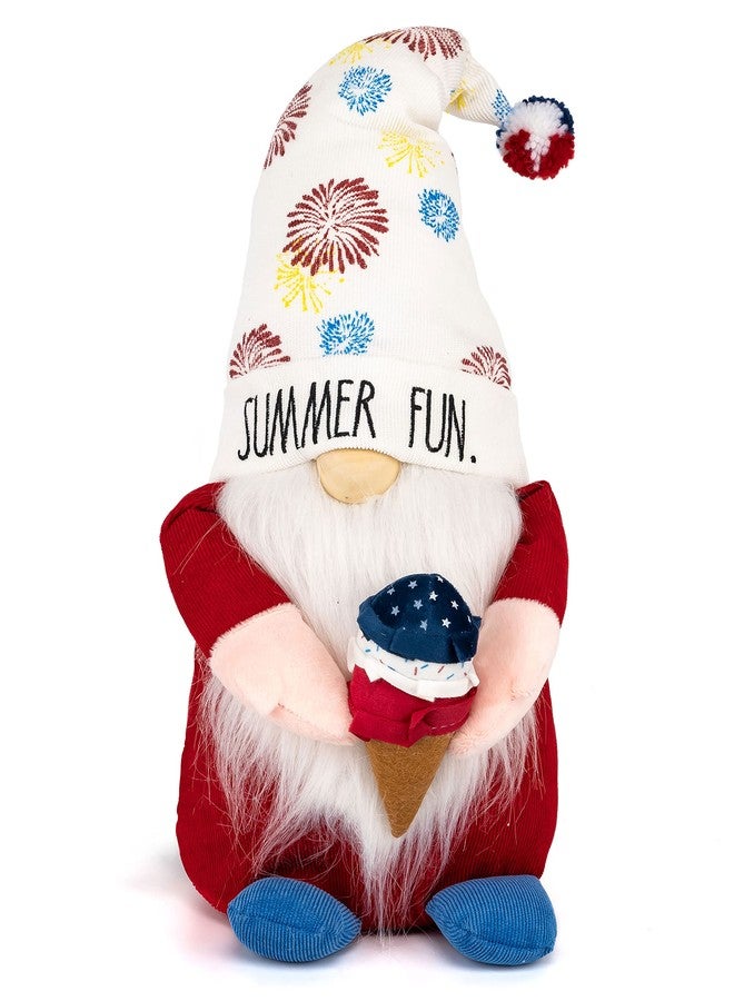 Rae Dunn Fourth of July Gnome - July 4th & Memorial Day Decor - Patriotic Farmhouse Kitchen Gnome - Stuffed Plush Shelf Figurine - Ideal Gifting Choice - Image 1