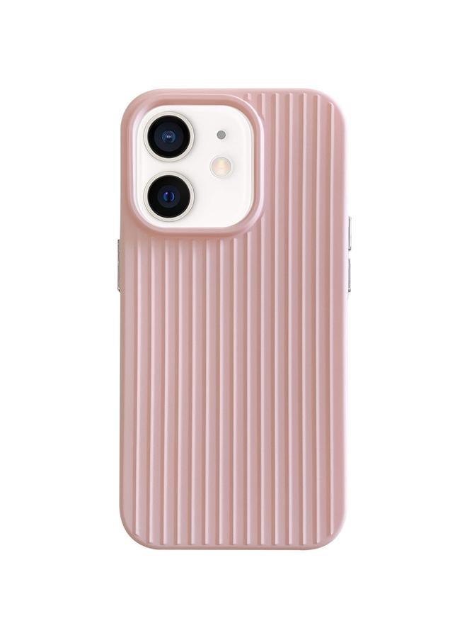Zaboon Case For iPhone 12 Macaroon Tile Stripe TPU Hybrid PC Phone Case - Image 1