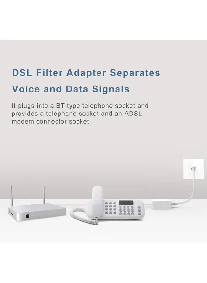 قابس BT إلى مرشح دقيق لإنترنت ADSL RJ11 - Image 3