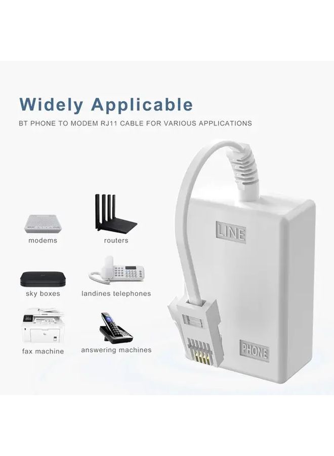 قابس BT إلى مرشح دقيق لإنترنت ADSL RJ11 - Image 2