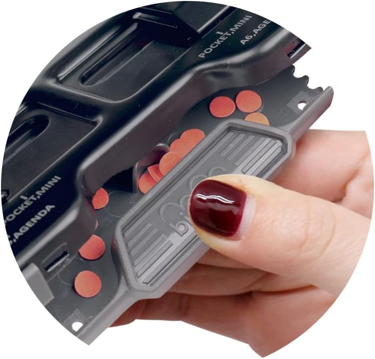 Bira Craft Bira 6 Hole Punch, six Hole Binder, Black, Adjustable, 8 Sheet Capacity, Mini/Pocket A3/ A4 / A5 / A6 / Agenda/Personal/Deskfax, Performance Guaranteed - Image 5
