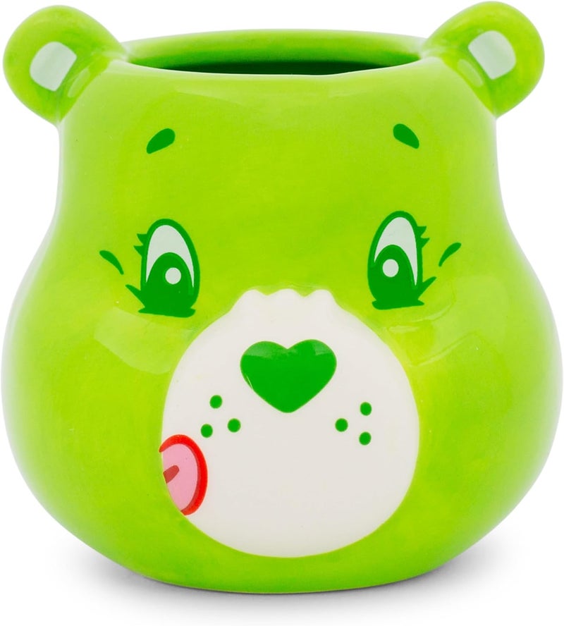 Silver Buffalo Care Bears Good Luck Bear Sculpted Ceramic Mini Mug  Small Coffee Cup For Espresso Cappuccinos and Beverages  Holds 3 Ounces - Image 1