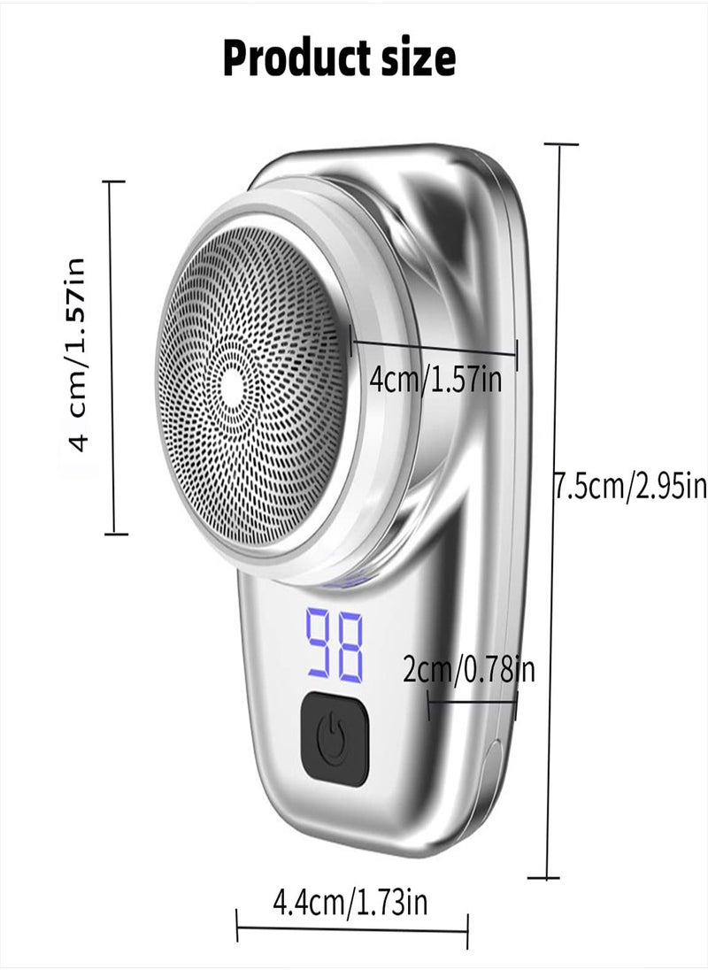 Generic - Portable Mini Electric Shaver with LED Charge Indicator, USB Rechargeable Face Razor, Travel-Friendly Beard Trimmer for Men, Ideal Gift for Father's Day or Special Occasions - Image 1