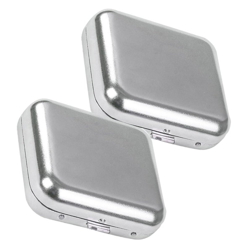 Portable Stainless Steel Mini Ashtray with Lid Windproof Pocket Travel Car Outdoor Use - Image 2