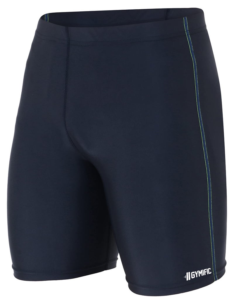 GYMIFIC Gym Compression Men's Skin Tight Shorts with Mobile Pocket for Gym, Running, Cycling, Basketball, Cricket, Yoga, Tennis, Badminton & Many More Sports Shorts Pant for Men (xx-Large, Navy) - Image 4