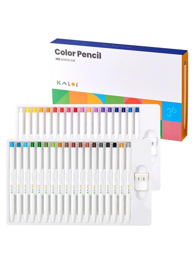 Kalor 36 Premium Color Mechanical Pencil Set, Refillable Soft Lead Cores, 36 Count, Pack Of 1 Color Box, Drawing Sketching Pens Painting Supplies