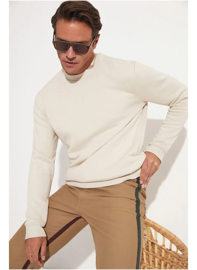 جون June Men Basic Sweatshirt Beige