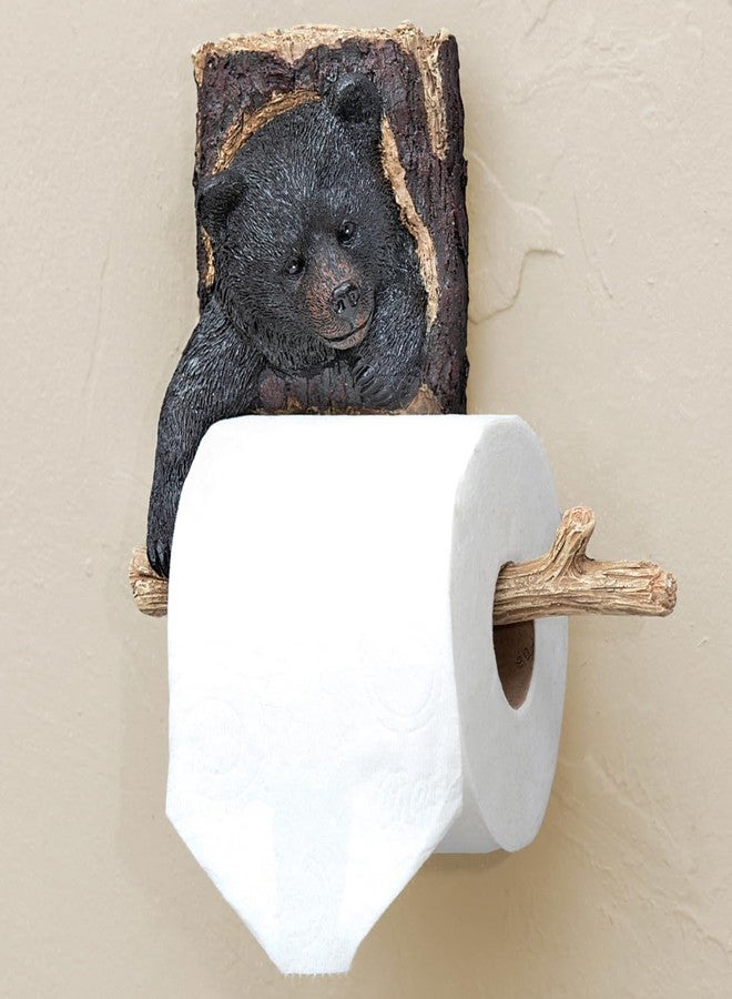 BLACK FOREST DECOR Bear Helper Toilet Paper Holder