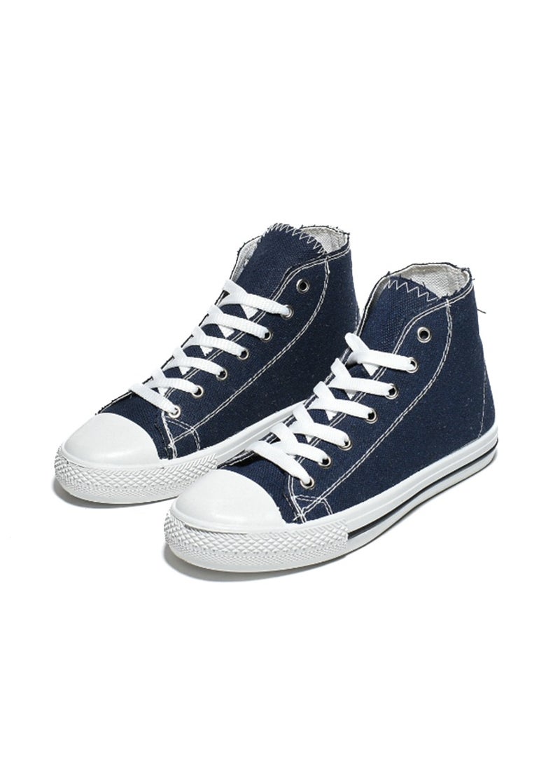 Desert - Basic Lace-Up Knit Flat Sneakers For Women - Image 1