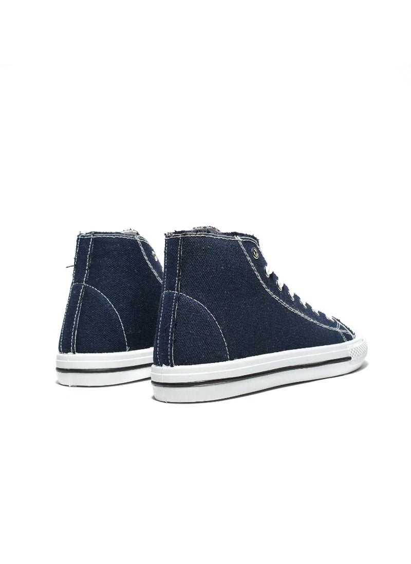 Desert - Basic Lace-Up Knit Flat Sneakers For Women - Image 1
