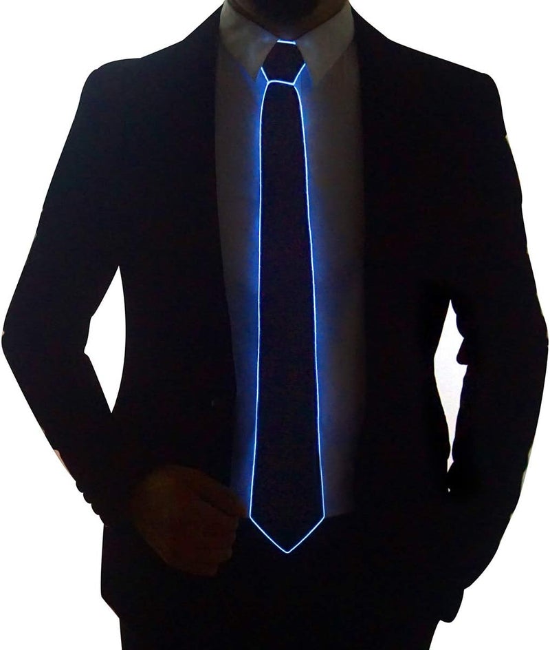 SATUMIKO Led Tie Light Up Fanny Ties Novelty Necktie For Men LED Light Up Ties Costume Accessory - Image 2