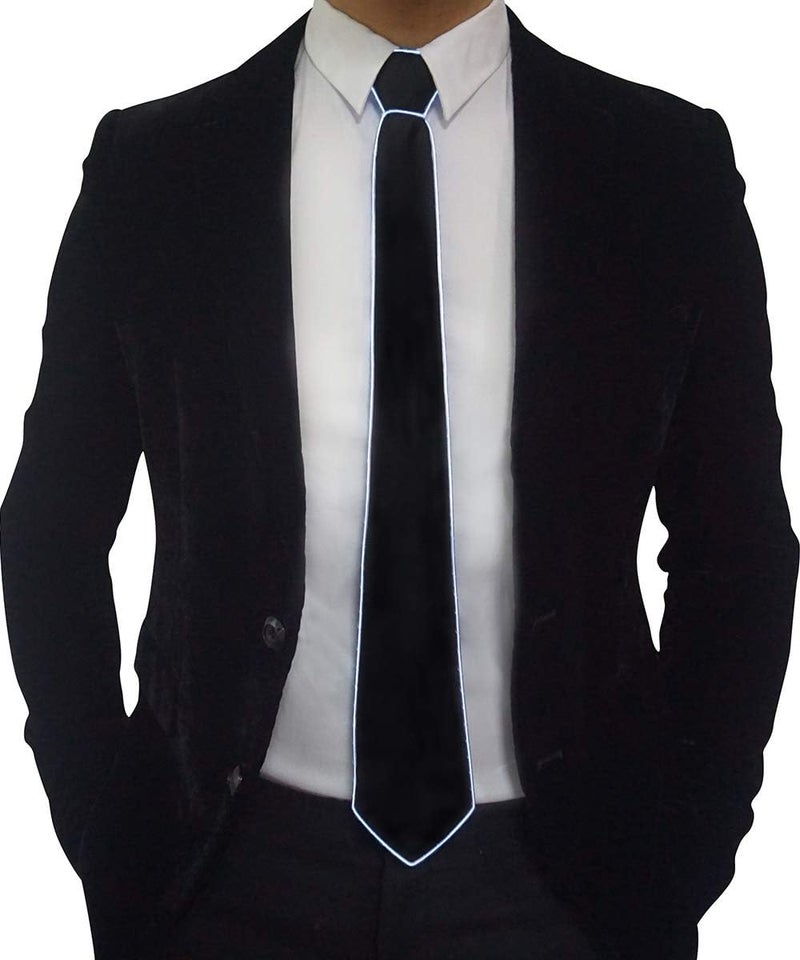 SATUMIKO Led Tie Light Up Fanny Ties Novelty Necktie For Men LED Light Up Ties Costume Accessory - Image 5