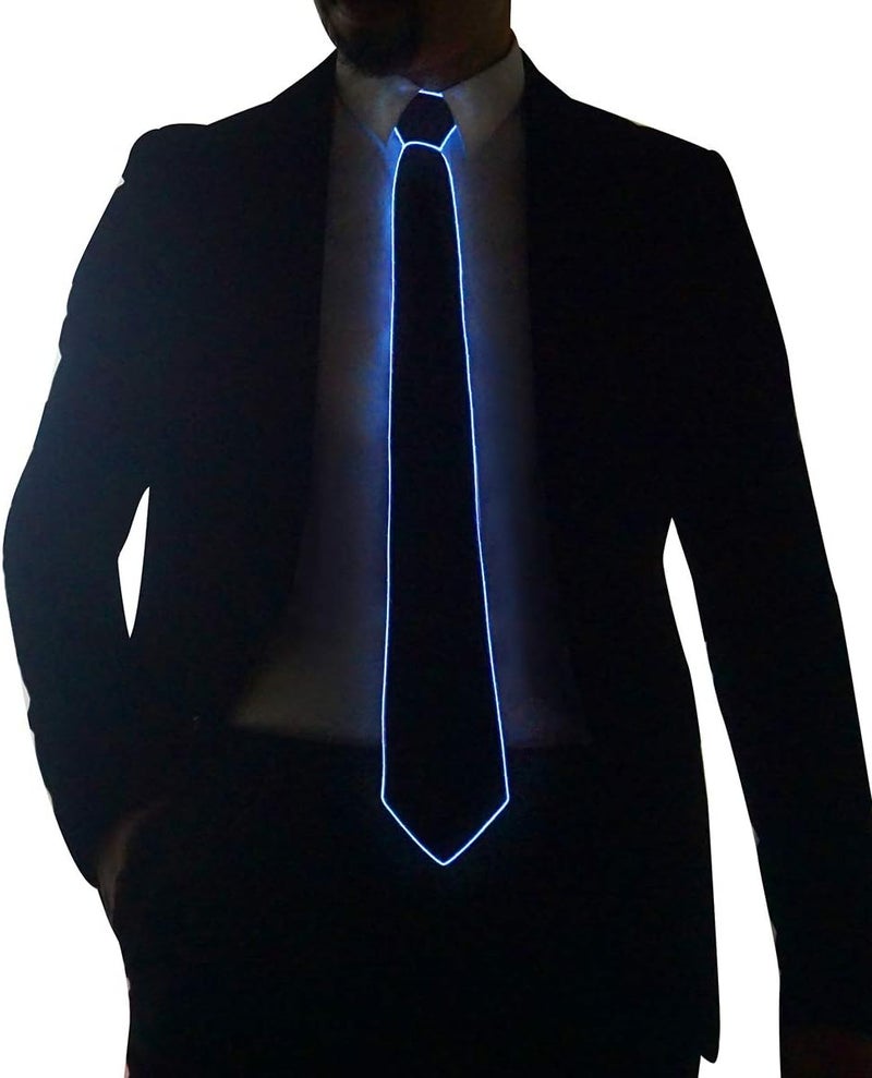 SATUMIKO Led Tie Light Up Fanny Ties Novelty Necktie For Men LED Light Up Ties Costume Accessory - Image 4