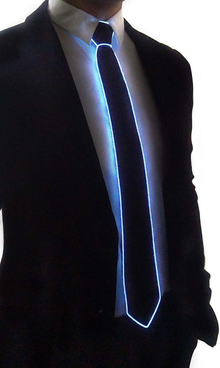 SATUMIKO Led Tie Light Up Fanny Ties Novelty Necktie For Men LED Light Up Ties Costume Accessory - Image 3