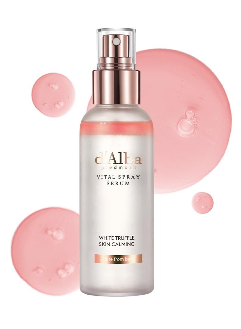 d'alba Piedmont Italian White Truffle Vital Spray Serum, Vegan Skin Care, Calming and Hydrating Facial Mist for Red and Sensitive Skin, Glow Serum, Surfactant Free, All in One, Korean Skin Care - Image 1