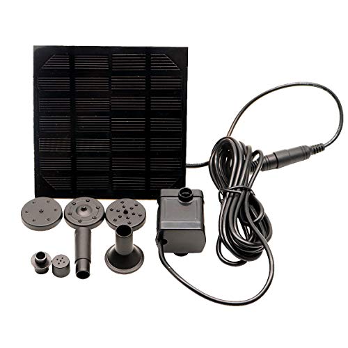 Hovico Solar Fountain - Panel Water Pump for Bird Bath Solar Panel Kit Outdoor Fountain for Outdoor Small Pond, Patio Garden and Fish Tank - Image 1