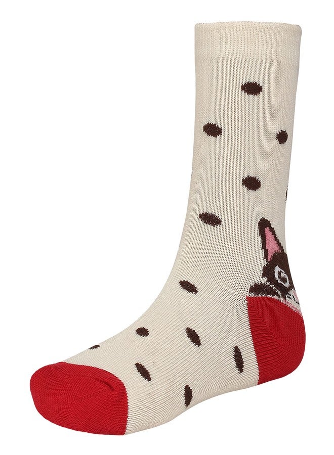 CREATURE Girls And Boys Printed Multicolored Cotton Socks CRE-KIDS-P5-106 (5-6 YEARS) - Image 2