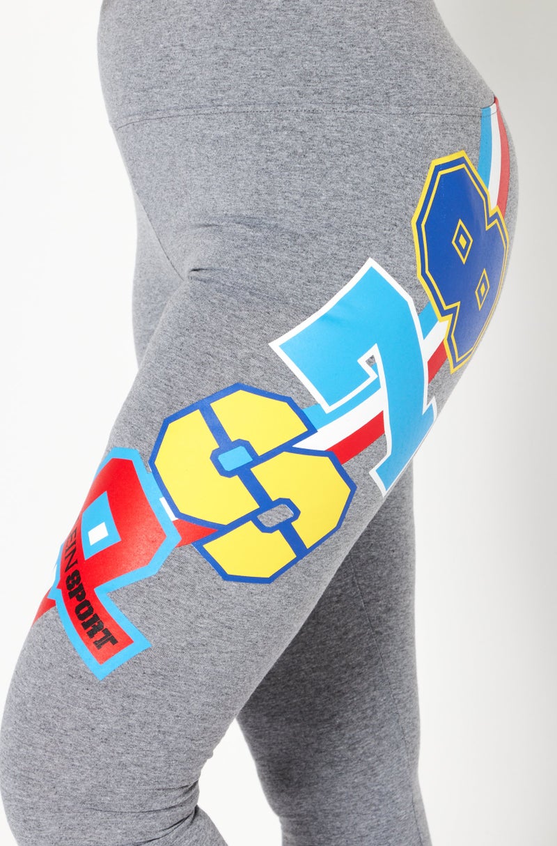 PELEG DESIGN Women Sportswear Fit Training Leggings, Grey Combo - Image 4