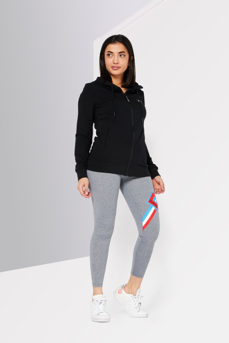 PELEG DESIGN Women Sportswear Fit Training Leggings, Grey Combo - Image 2