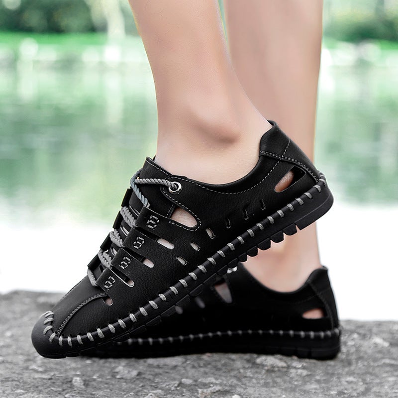 Sandals Men'S Spring New Men'S Hollow Sandals Hole Shoes Breathable Non-Slip Beach Shoes Men'S Large Size 8808 - Image 5