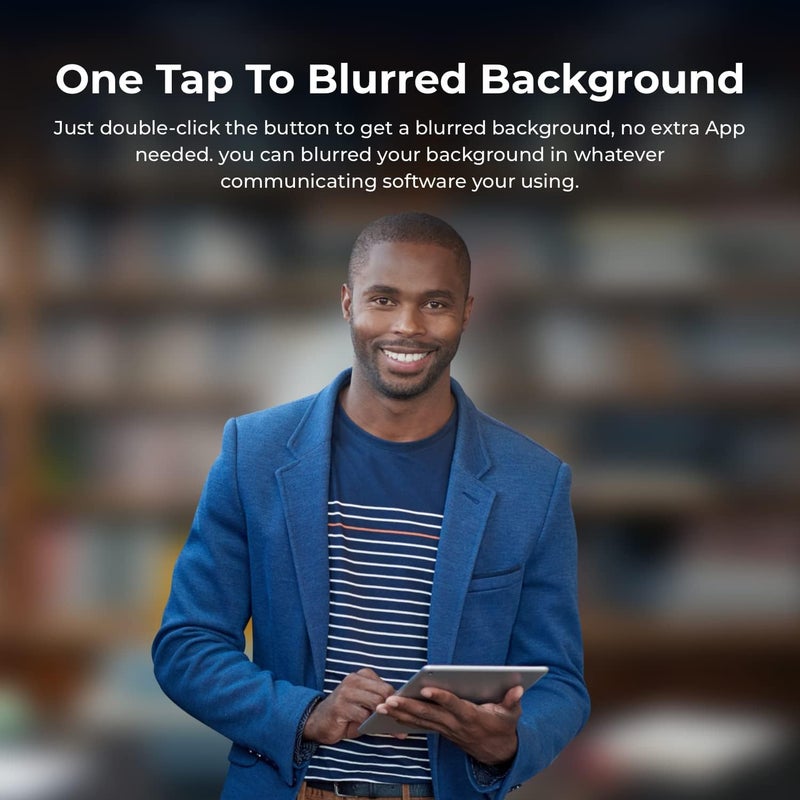 OBSBOT Meet 1080P 60FPS Webcam, Full HD Auto-Focus & AI-Powered Framing Computer Camera, Background Replacement, HDR, Adjustable FOV, Webcam for Conferencing, Video Calling, Live Sreaming, PC, Laptop - Image 2