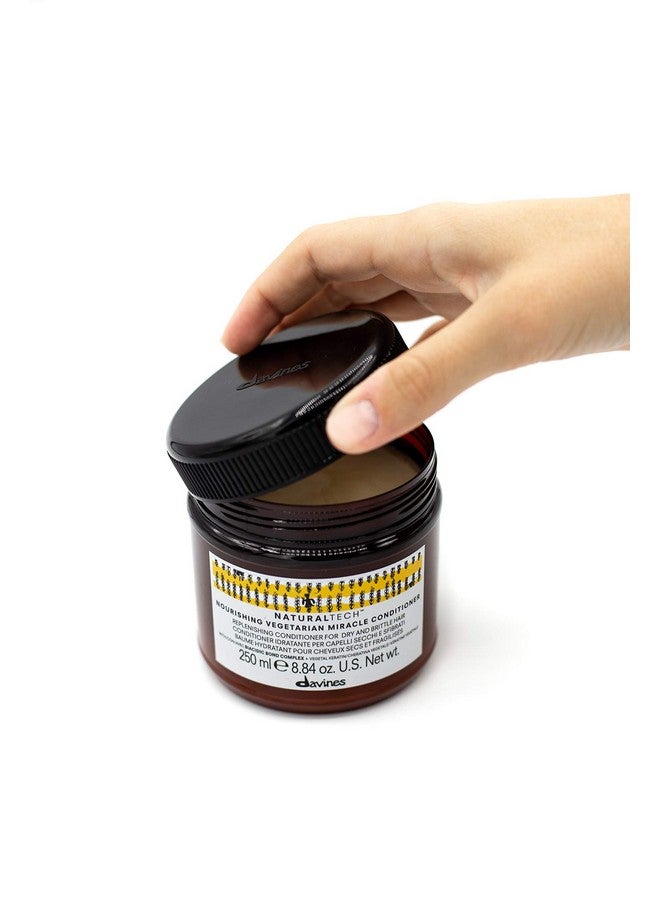 Davines Naturaltech NOURISHING Vegetarian Miracle Conditioner, Moisturize And Hydrate Brittle And Unstructured Hair, Add Softeness While Brightening, 8.84 oz. - Image 2