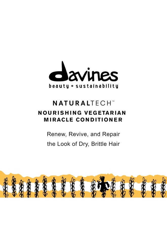 Davines Naturaltech NOURISHING Vegetarian Miracle Conditioner, Moisturize And Hydrate Brittle And Unstructured Hair, Add Softeness While Brightening, 8.84 oz. - Image 4