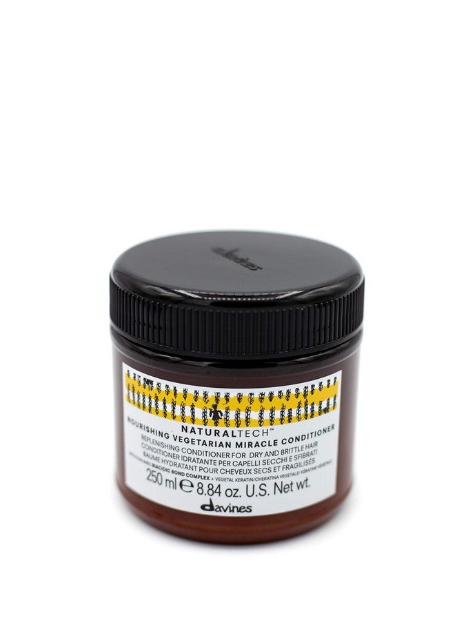 Davines Naturaltech NOURISHING Vegetarian Miracle Conditioner, Moisturize And Hydrate Brittle And Unstructured Hair, Add Softeness While Brightening, 8.84 oz. - Image 1