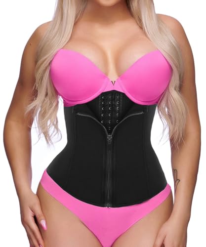 GainKee Womens Waist Trainer Workout Seamless Waist Trainer for Women Sweat Waist Trainer with Zipper (Large, Belt) - Image 1