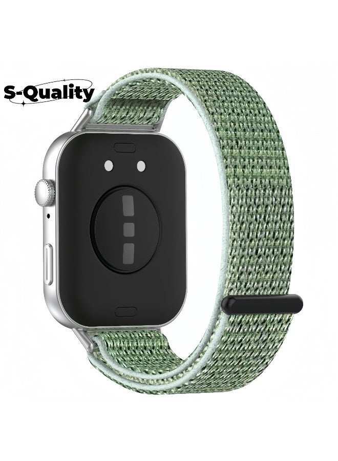 S-Quality Compatible Nylon Loop Sport Strap for Huawei Watch Fit 3 / Fit 4 / Fit 4 Pro, Adjustable Breathable Velcro Replacement Band - Image 1