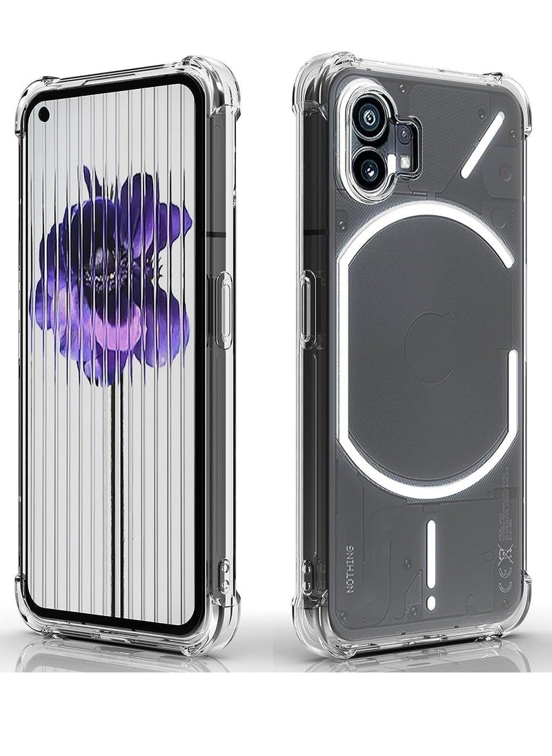 Raxoom (1+2 Pcs) Compatible with Nothing Phone 2 Case & Privacy Screen Protector â€“ Soft TPU Clear Cover, Anti-Scratch, Anti-Peeping, Tempered Glass Film - Image 4