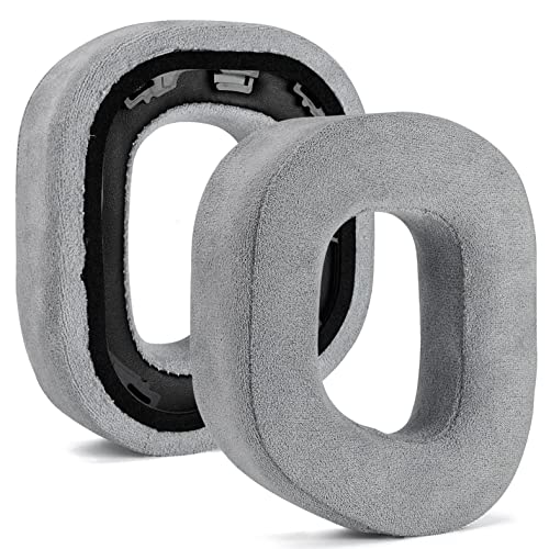 defean HS80 RGB Thicker Upgrade Quality Earpads - Replacement Ear Cushion Cup Compatible with Corsair HS80 RGB Wireless Headphone (Gray Fabric) - Image 4