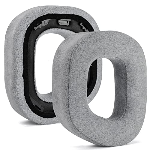 defean HS80 RGB Thicker Upgrade Quality Earpads - Replacement Ear Cushion Cup Compatible with Corsair HS80 RGB Wireless Headphone (Gray Fabric) - Image 1