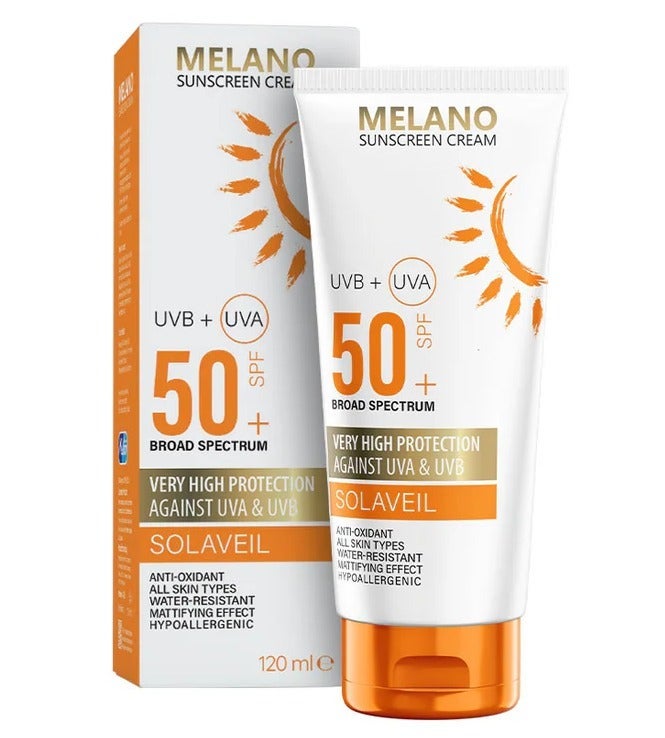 MELANO Sunscreen cream offering very high protection against UV rays, 120ml - Image 1