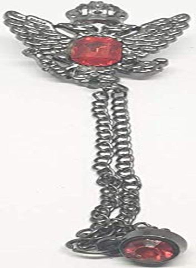Reena Designer Eye Catching Stone Studded Brooch for Men and Women Suits Dresses Sherwani Blazer et - Image 1