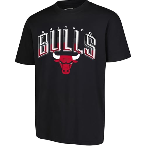 Ultra Game NBA Official Men’s Super Soft Supreme T-Shirt - Unisex, Chicago Bulls, Black, Large - Image 1